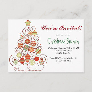 Christmas Brunch Invitation