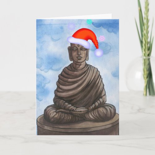 Christmas Buddha Holiday Card