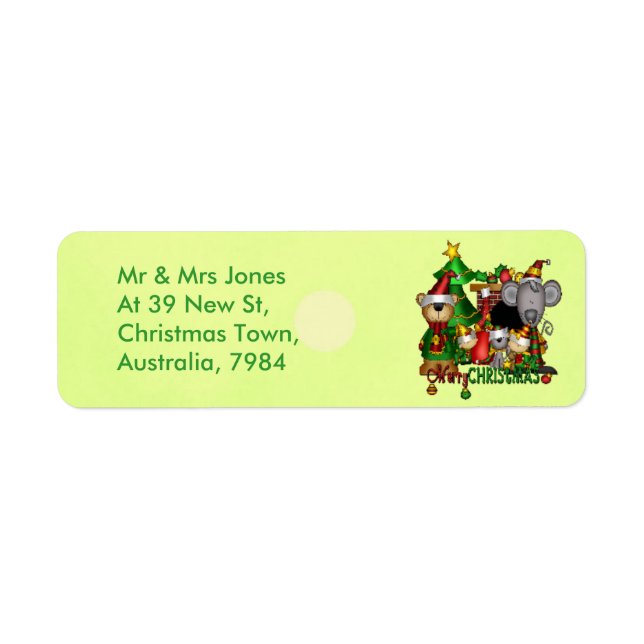 Christmas Buddies Label (Front)