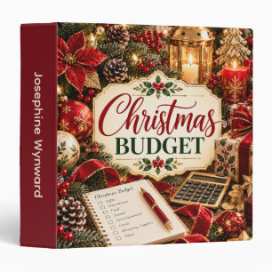 Christmas Budget Planner 3 Ring Binder