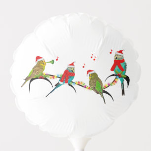 Christmas Budgie Frenzy Balloon
