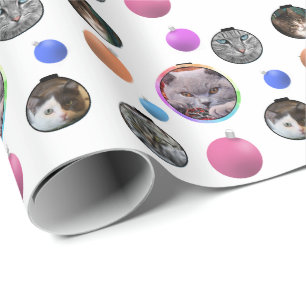 Christmas Bulb Photo Wrapping Paper HAMbWG