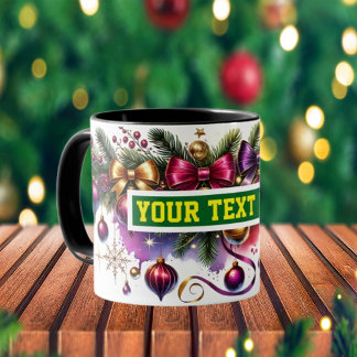 Christmas Bulbs Ornaments Coffee Mug