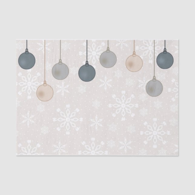Christmas Bulbs Tissue Paper (Front)