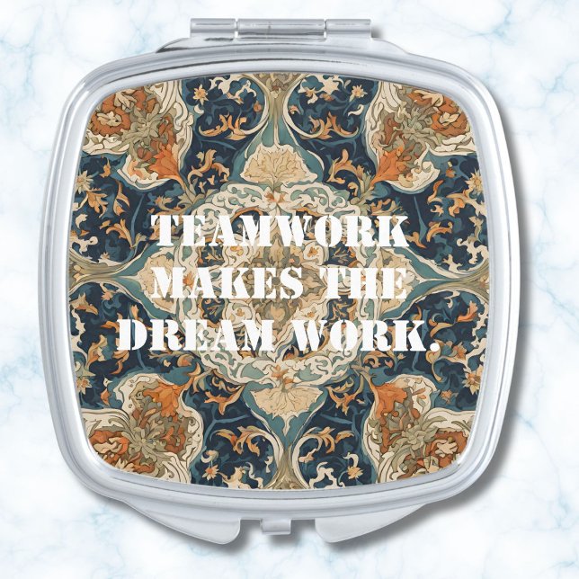 Christmas Bulk Gifts for Coworkers Persian Tile Compact Mirror (Christmas Bulk Gifts for Coworkers Persian Tile)