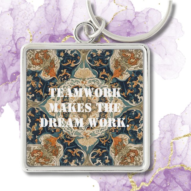 Christmas Bulk Gifts for Coworkers Persian Tile Keychain (Christmas Bulk Gifts for Coworkers Persian Tile)