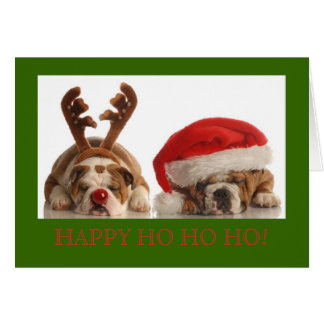 Bulldog Christmas Cards | Zazzle