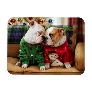 english bulldog christmas sweater