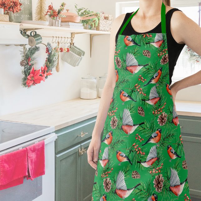 Christmas Bullfinch Apron (Creator Uploaded)