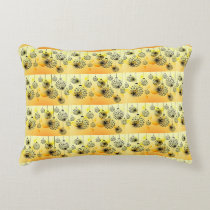 **CHRISTMAS BULSB** PILLOW WITH "YELLOW" BACK SID