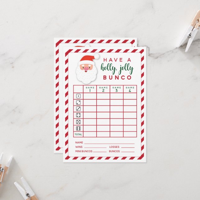 Christmas bunco Holly Jolly Holiday score card | Zazzle christmas-bunco-holly-jolly-holiday-score-card-zazzle