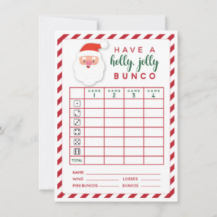 Bunco Christmas Party Invitations & Invitation Templates | Zazzle