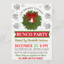 Christmas Bunco Party Invitation