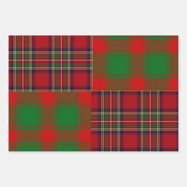 Christmas Bundle of Three Different Wrapping Paper Sheets (Front)