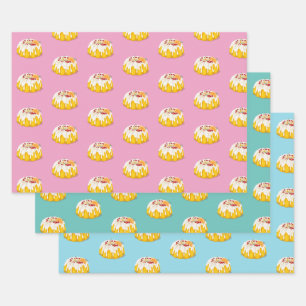Christmas bundt cake wrapping paper