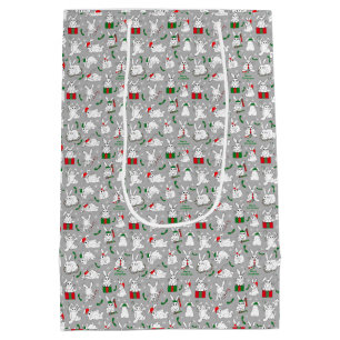 Christmas Bunnies Medium Gift Bag