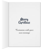 Christmas Bunny Catching Snowflakes Cute (Inside (Right))