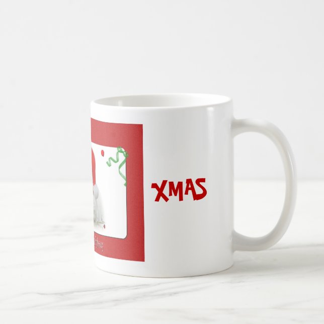 Christmas Bunny Coffee Mug (Right)