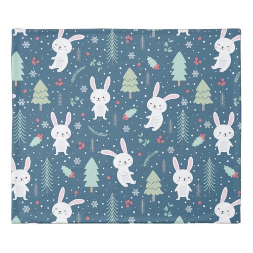 Christmas Bunny Duvet Cover