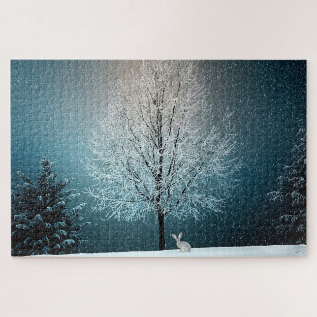 Christmas Bunny Jigsaw Puzzle (Horizontal)