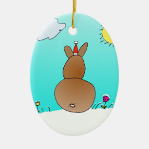 Christmas Bunny Ornament
