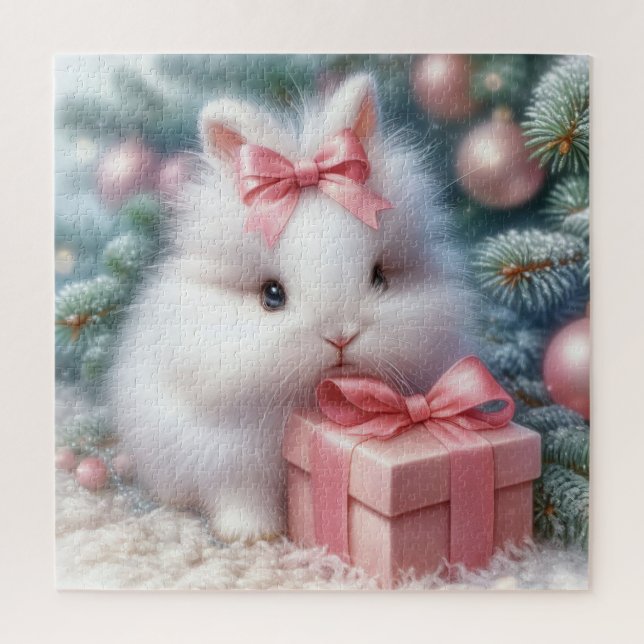 Christmas Bunny Puzzle (Vertical)
