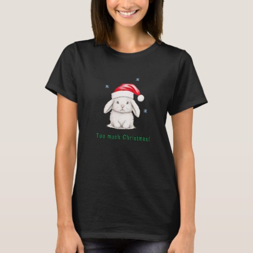 Christmas bunny T_Shirt