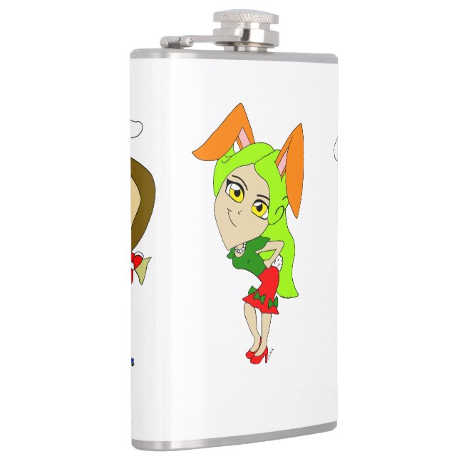 Christmas Bunnygirls   Flask (Right)
