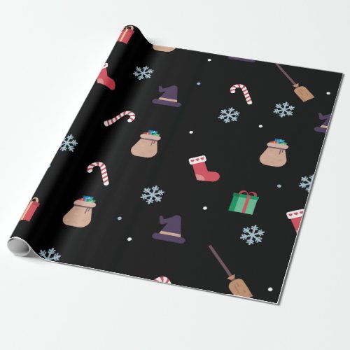 christmas buona befana wrapping paper