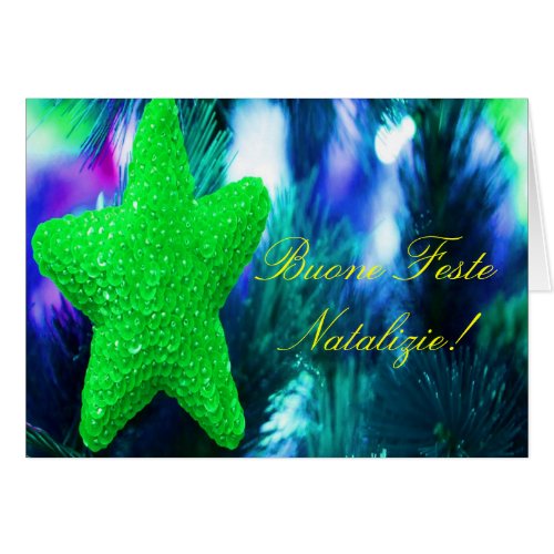 Christmas Buone Feste Natalizie Green Star III