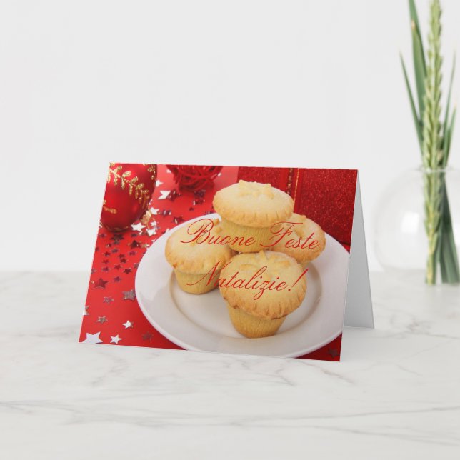 Christmas Buone Feste Natalizie II Holiday Card (Front)