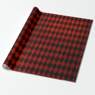 Christmas Burgundy Red Grunge Wrapping Paper