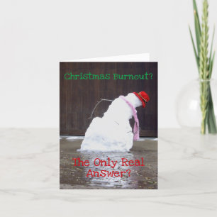 Christmas Burnout Gospel Christmas Holiday Card
