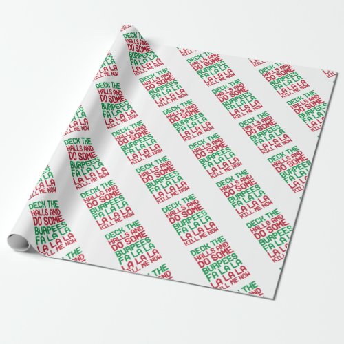 Christmas Burpees Wrapping Paper