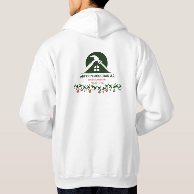 Christmas Business ABP Construction  Hoodie (Back)