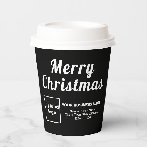 Christmas Business Black Paper Cup