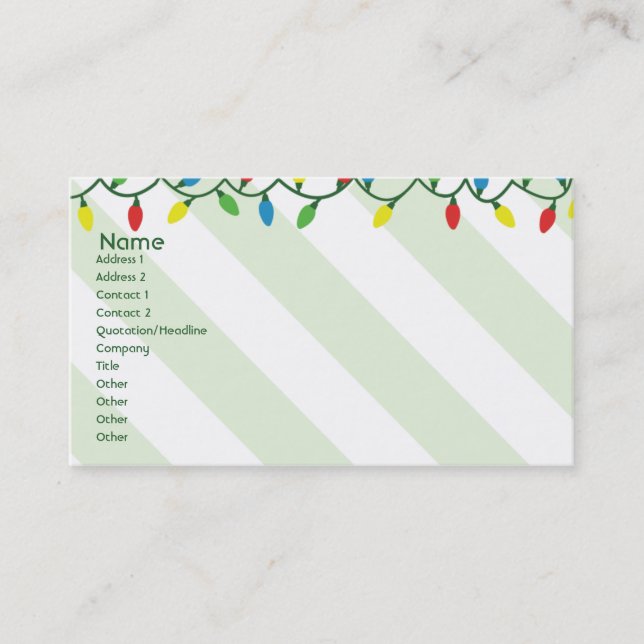 Christmas - Business Business Card (Front)