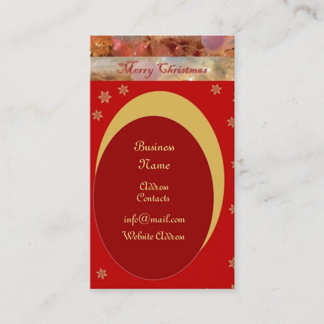 Christmas Business Card (Front)