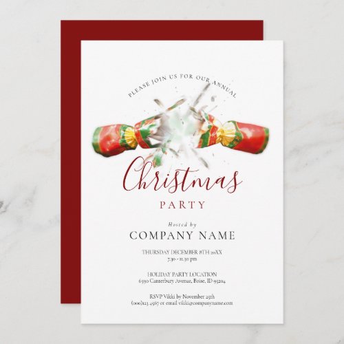 Christmas Business Corporate Holiday Party Invitation