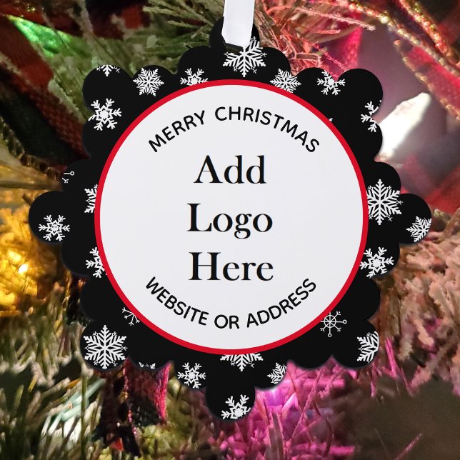 Christmas Business Customer Appreciation Gifts Ornament Card (Creator Uploaded)