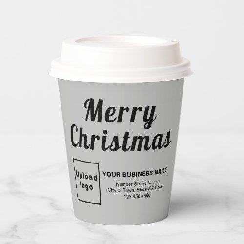 Christmas Business Gray Paper Cup