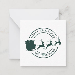 Christmas Business Name Custom Festive Christmas Note Card
