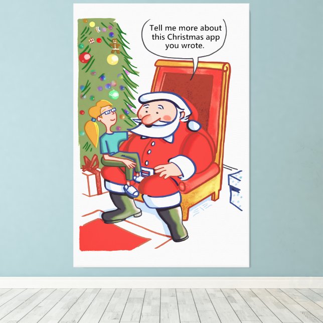 Christmas Business Partners canvas print (Insitu(Wood Floor))