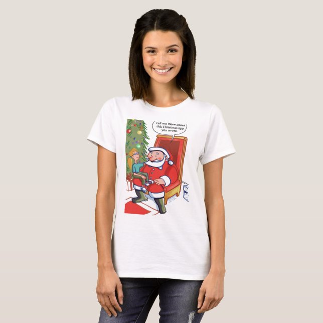 Christmas Business Partners women white T-shirt (Front Full)