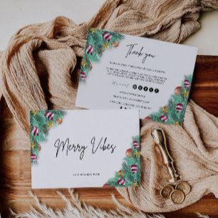 Christmas Business Thank You Card Template