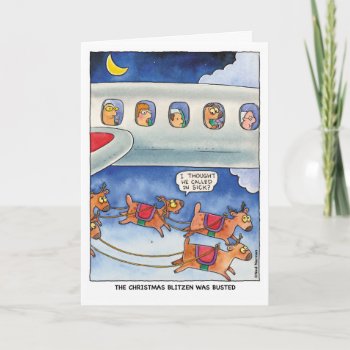 Christmas:  Busted Reindeer Card by HappyDapper at Zazzle