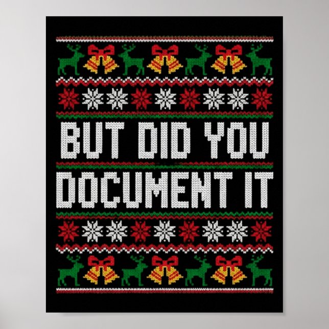Christmas But Did You Doent It Ugly Office Party L Poster (Front)