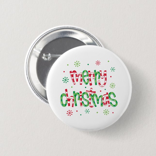 Christmas  button (Front & Back)