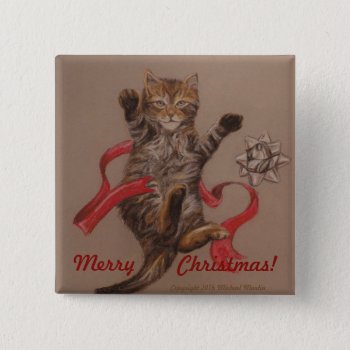 Christmas Button by mlmmlm777art at Zazzle