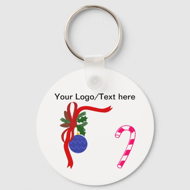 Christmas Button Keychain (Front)